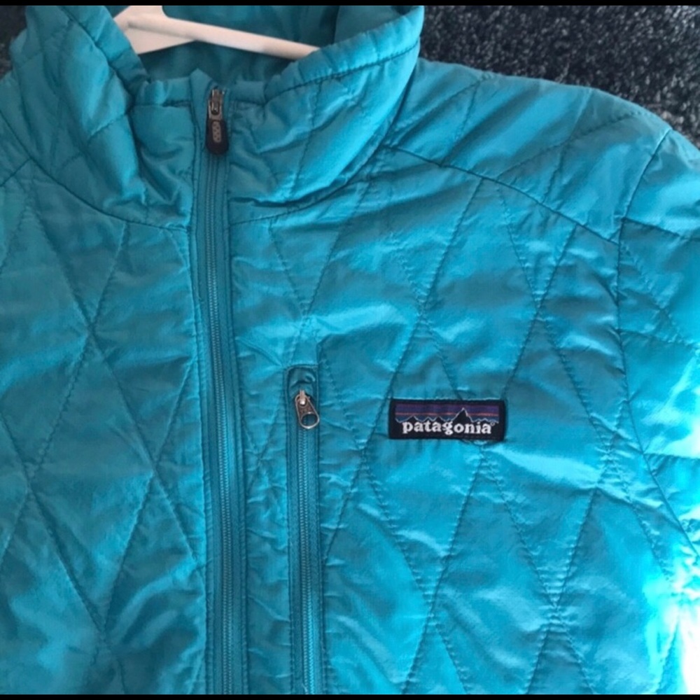 Blue Patagonia Nanopuff Quarter ZIP